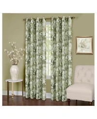Kate Aurora Country Living 100 Thermal Lined Grommet Top Floral Room Darkening Curtains