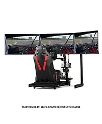 Next Level Racing Elite Free Standing Triple Monitor Stand, Black Edition