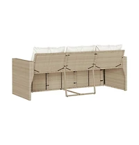Garden Sofa Beige, Cream White