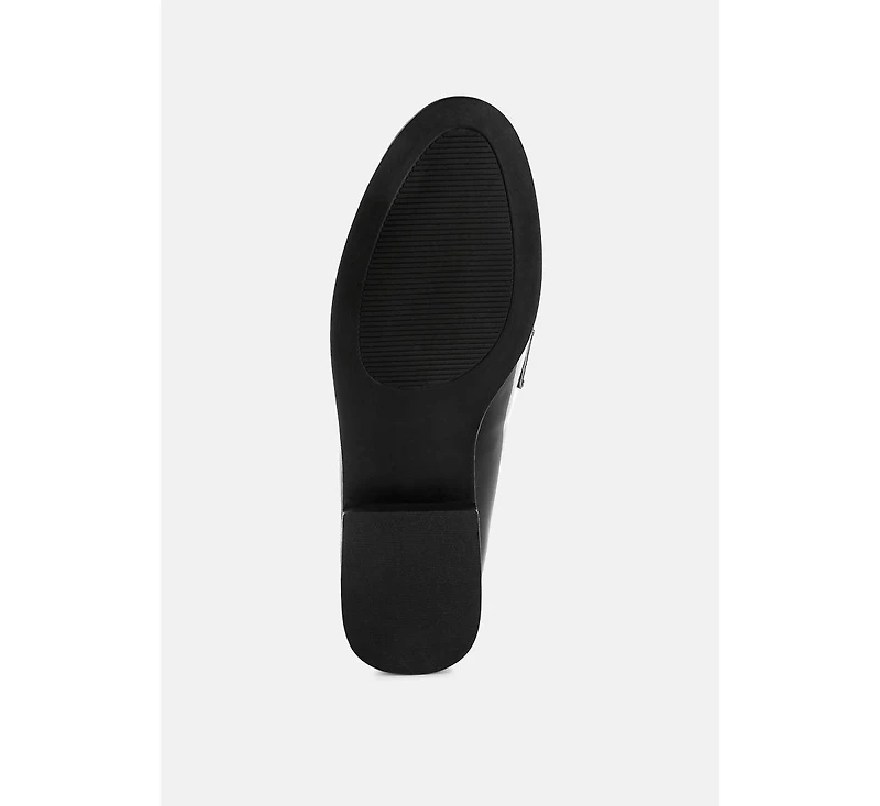 London Rag Mogul Penny Strap Detail Womens Loafer