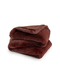 Bare Home Faux Fur Throw Blanket