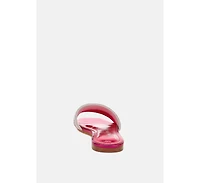Chrisy Rhinestone Strap Slip On WomenFlats Women