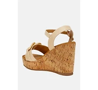 London Rag Emelda Chain Link Detail Wedge Sandals Women