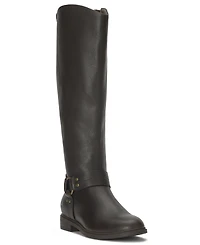 Lucky Brand Women's Hamila Buckle Round Toe Knee High Riding Boots