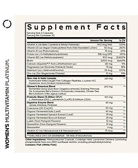 Codeage Women s Multivitamin Platinum - Vitamins A D3 K1 K2 B12 & Minerals, CoQ10, Skin, Hair & Nails Complex, Collagen