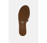 Huntra Real Soft Leather Espadrille Flatforms Women