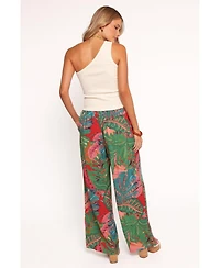Petal and Pup Women's Charly Wide Leg Pant - Calypso Coral