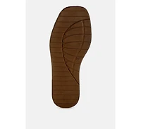 London Rag Zosaya Faux Zipper Detail Slip Ons Sandals Women