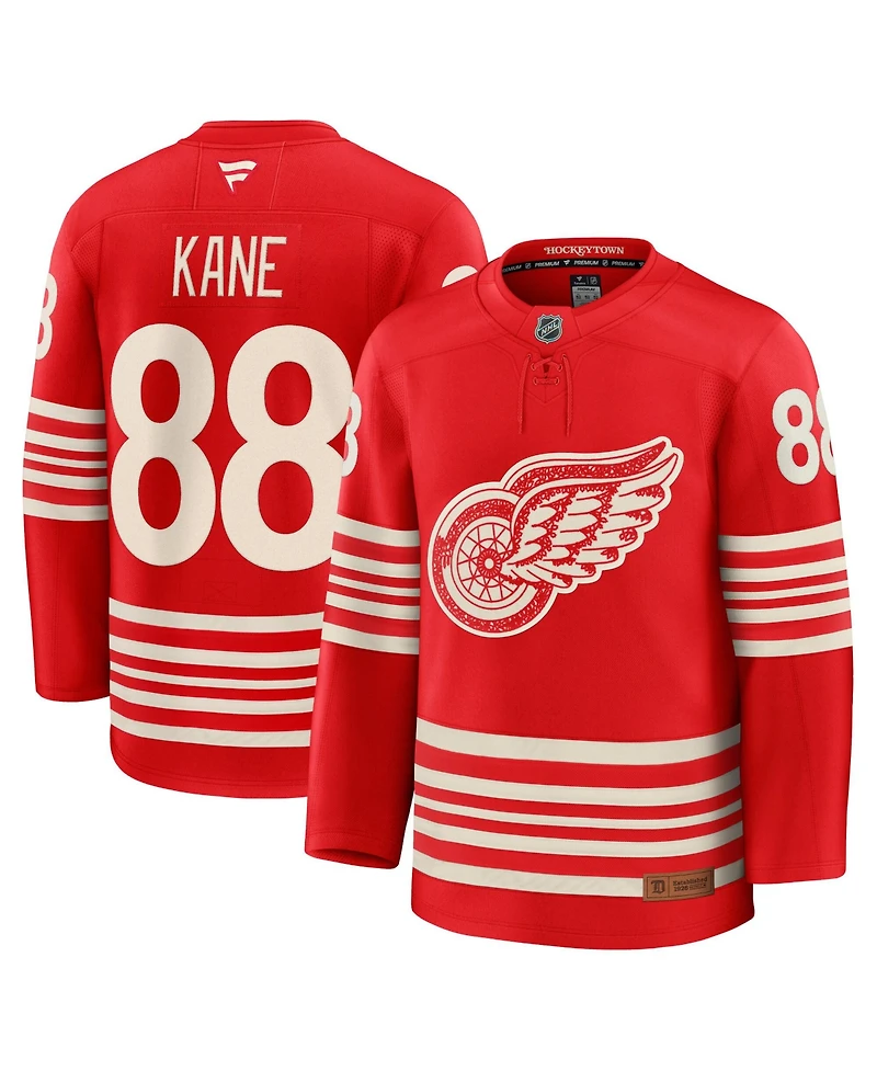Fanatics Men's Patrick Kane Red Detroit Wings Centennial Premium Jersey