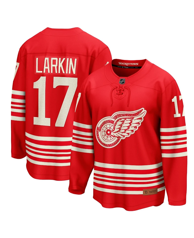 Fanatics Men's Dylan Larkin Red Detroit Wings Centennial Breakaway Jersey