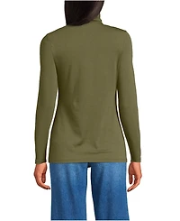 Lands' End Tall Lightweight Jersey Long Sleeve Turtleneck