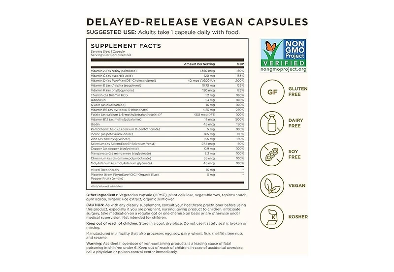 Solgar One Daily Men's Multi ,60 Caps