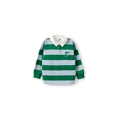 Cotton On Little/Big Boy's Rugby Polo Fleece Top
