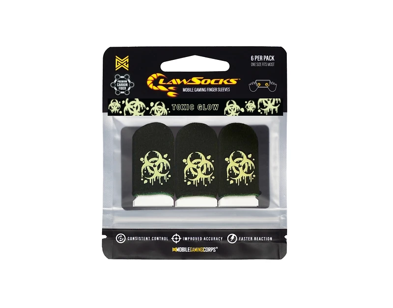 6 Pack Mobile Gaming Corps ClawSocks Phone Gaming Finger Sleeves