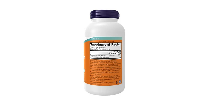 Now Foods Magnesium Citrate ,200 mg ,250 Tabs