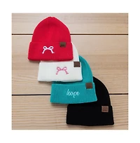 Unisex Ribbed Beanie - Black