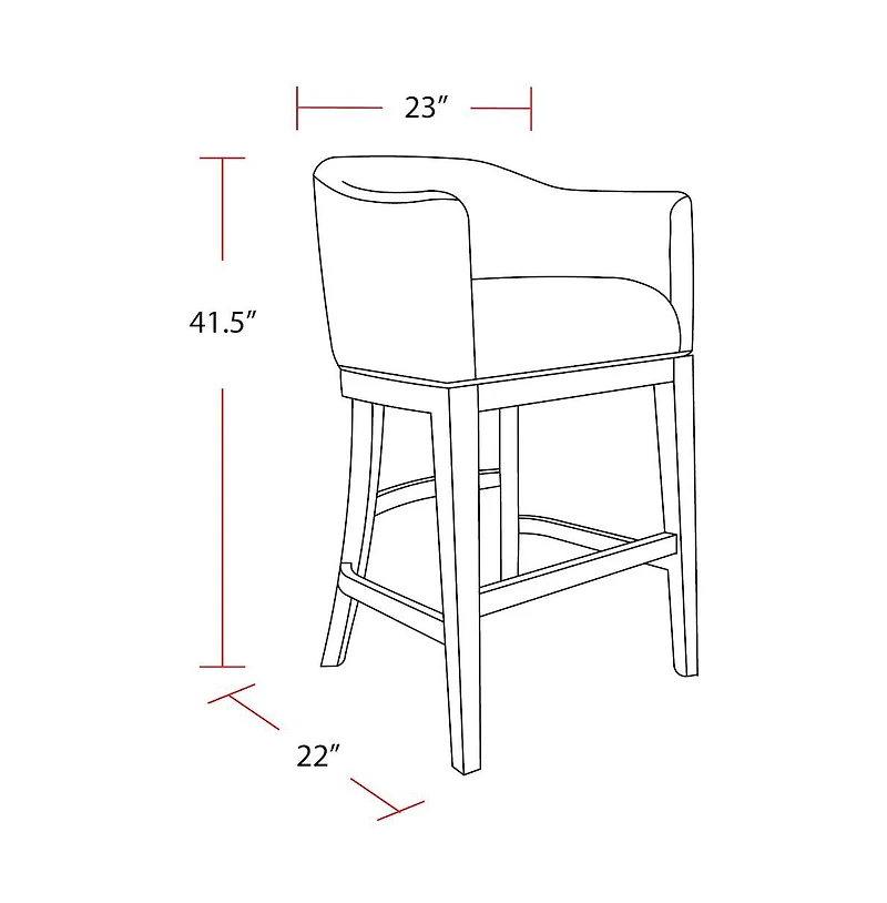 Parker House Furniture Parker House Pure Modern Dining Upholstered Swivel Barstool