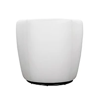 Parker Living Snow 100% Italian Leather Swivel Club Chair