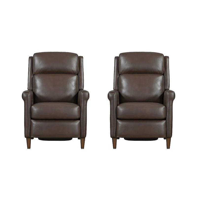Parker Living Walnut Whirl Power Cordless High Leg Recliner P2 Two Pack