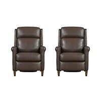 Parker Living Walnut Whirl Power Cordless High Leg Recliner P2 Two Pack