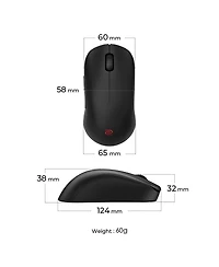 BenQ Zowie U2 Wireless Gaming Mouse, Black