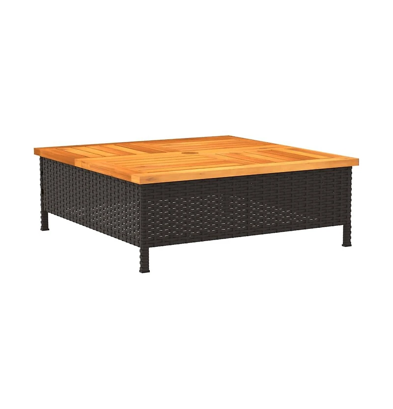 vidaXL Parasol Base Cover Black and Brown