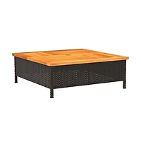 vidaXL Parasol Base Cover Black and Brown