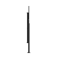 vidaXL Retractable Side Awning Anthracite Polyester with Pu coating