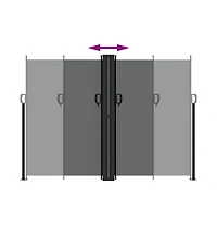 vidaXL Retractable Side Awning Anthracite 70.9"x472.4"