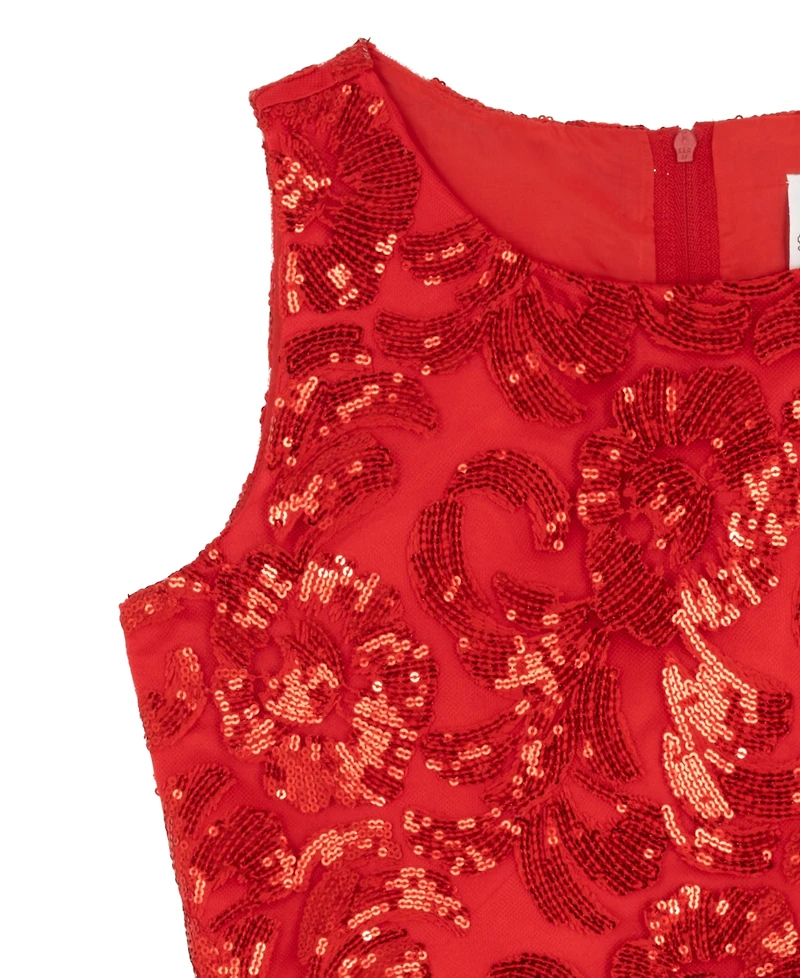 Rare Editions Girls 7-16 Embroidered A-Line Hi-Low Dress