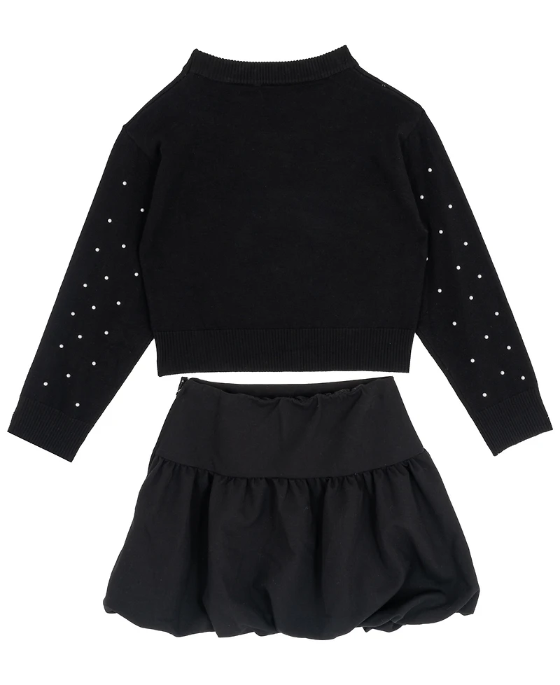 Rare Editions Girls 7-12 2-Piece Sweater and Skort Set