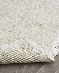 Laura Ashley Heathered Crochet Border Cotton Bath Rug, 17" x 24"