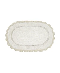 Laura Ashley Crochet Cotton Bath Rug