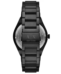 Armani Exchange Men's Sync Automatic Black Stainless Steel Watch, 44mm