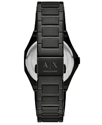 Armani Exchange Women's Three-Hand Black Stainless Steel Watch, 34mm
