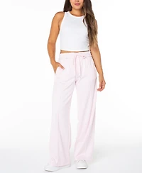 Celebrity Pink Juniors' Side-Striped Track Pants