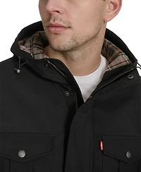 Levi's Men's Field Parka with Plaid Lining Jacket