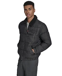 Levi's Men's Denim Quilted Sherpa Collar Jacket