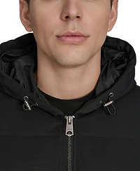 Levi's Men's Quilted Bomber with Hood Jacket