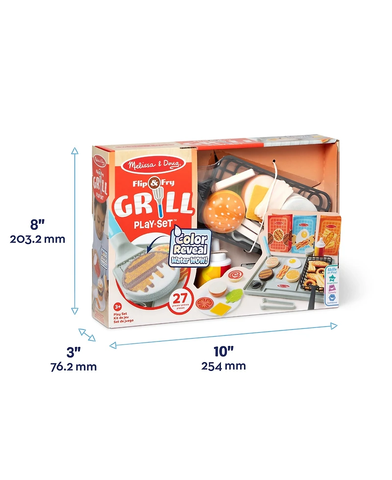 Melissa & Doug Water Wow Flip & Fry Play Set