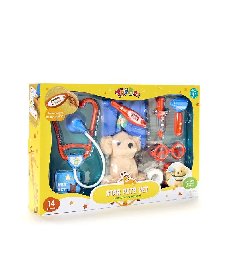 Geoffrey's Toy Box Star Pets Vet Animal Care Playset