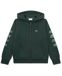 Lacoste Boys 8-20 Graphic Logo Print Full-Zip Hoodie