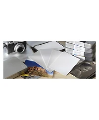 Hahnemuhle Photo Rag Metallic Inkjet Photo Cards, Natural White, High-Gloss Metallic Finish, 340gsm, 4x5.9", 30 Sheets