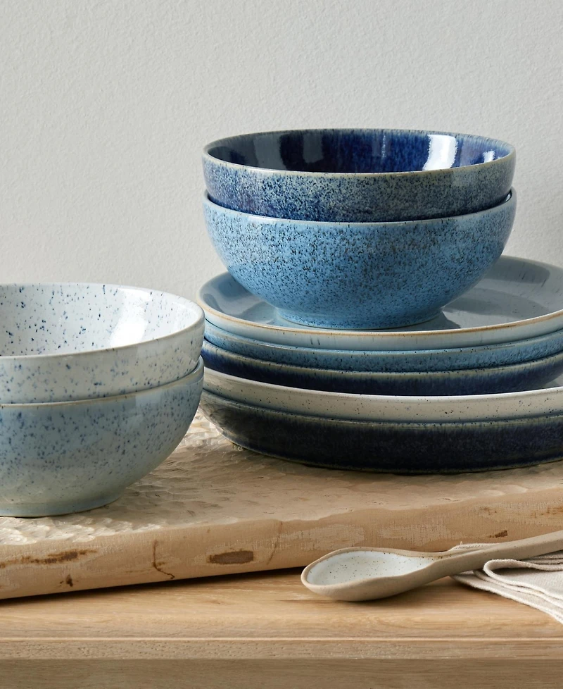 Denby Studio Pebble 12-Pc. Dinnerware Set, Service for 4