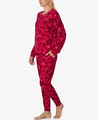 Sanctuary Women's 2-Piece Long Sleeves Top and Joggers Pajama Set