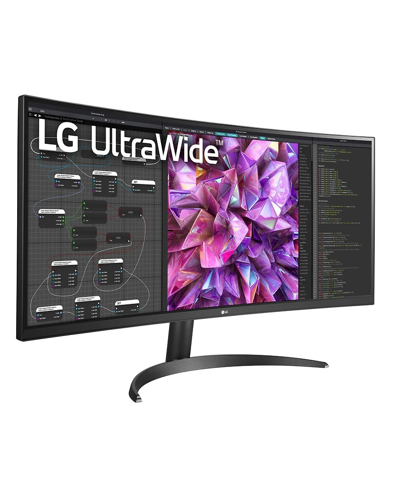 Lg 34WQ60C-b 34" 21:9 UltraWide Qhd Curved Ips Lcd Hdr Monitor