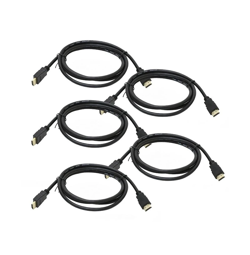Power It Up 6 ft. Hdmi v2.0 Cable with Ethernet (5 Pack)