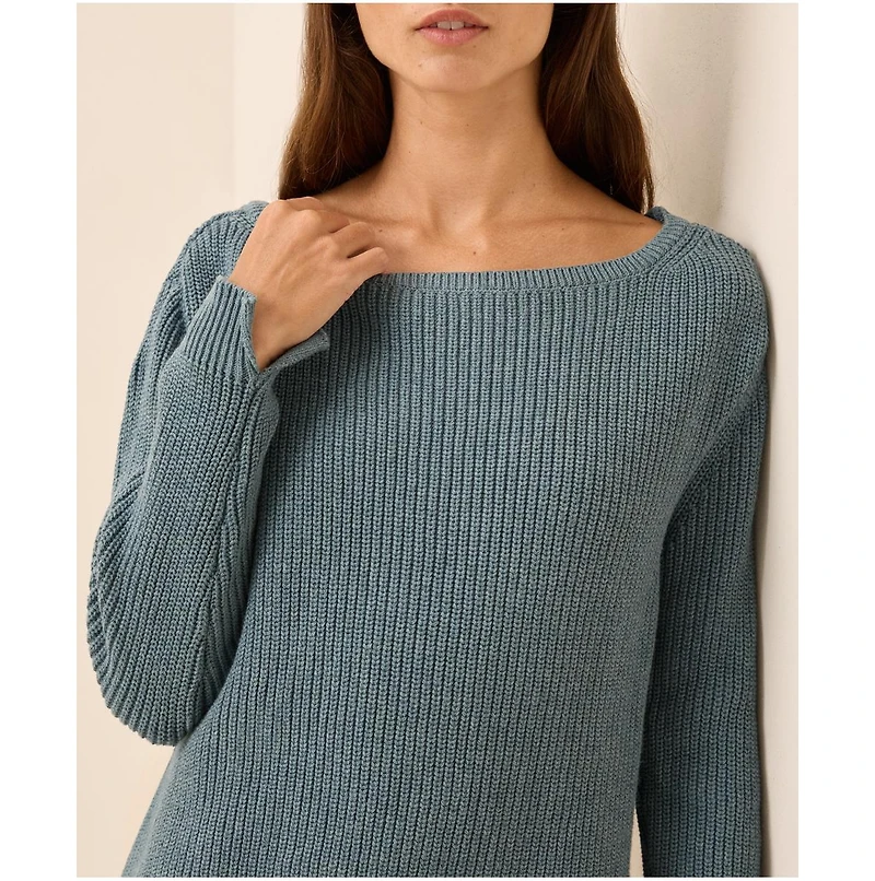 Pact Women's Luxe Knit Boatneck Sweater