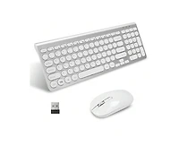 Wireless Keyboard And Mouse Combo, Wireless Usb Mouse And Computer Keyboard Set, Compact And Silent For Windows Laptop, Desktop, Pc