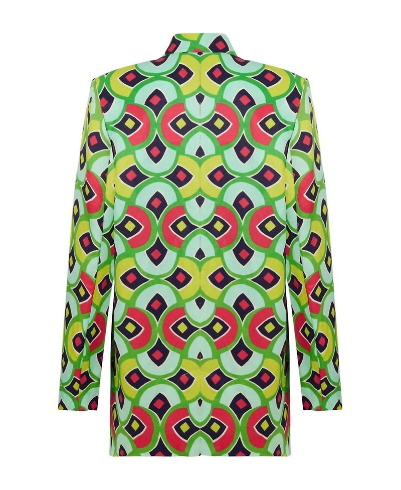Nocturne Women's Double-Breasted Print Jacket
